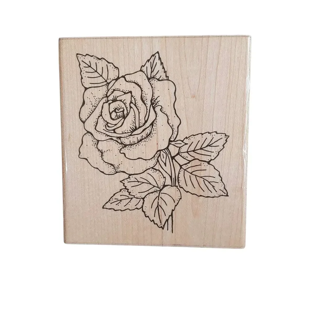 Retired PSX And JRL Assorted Lot Wooden Mount Rubber Stamps Botanical Japanese-4